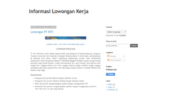 Desktop Screenshot of informasilowker.blogspot.com