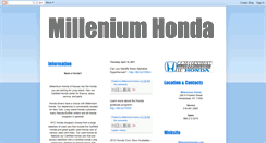 Desktop Screenshot of milleniumhonda.blogspot.com