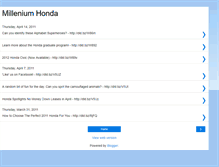 Tablet Screenshot of milleniumhonda.blogspot.com