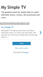 Mobile Screenshot of mysimpletv.blogspot.com
