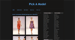 Desktop Screenshot of pickamodel.blogspot.com