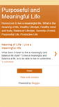 Mobile Screenshot of meaningful-life2009.blogspot.com