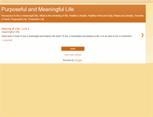 Tablet Screenshot of meaningful-life2009.blogspot.com