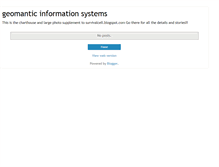 Tablet Screenshot of geomanticinformatinsystems.blogspot.com