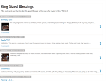 Tablet Screenshot of kingsizedblessings.blogspot.com