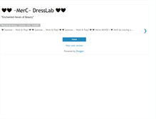 Tablet Screenshot of merc-dresslab.blogspot.com