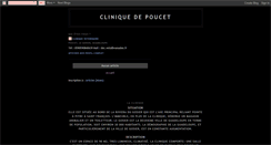 Desktop Screenshot of clinique-de-poucet.blogspot.com