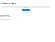 Tablet Screenshot of clinique-de-poucet.blogspot.com