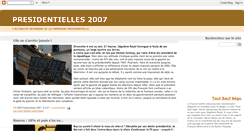Desktop Screenshot of presidentielles2007.blogspot.com