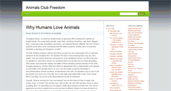 Desktop Screenshot of animals-club-freedom.blogspot.com