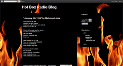 Desktop Screenshot of hotboxradioblog.blogspot.com