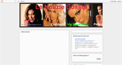 Desktop Screenshot of lenotiziegossip.blogspot.com