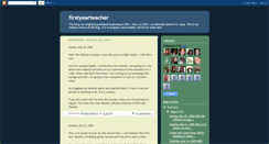 Desktop Screenshot of firstyearteacher.blogspot.com