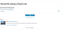 Tablet Screenshot of haverhilllibraryemaillist.blogspot.com