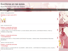 Tablet Screenshot of escritoresenlasaulas.blogspot.com