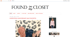 Desktop Screenshot of foundinmycloset.blogspot.com