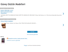 Tablet Screenshot of gunesgozlukmodelleri.blogspot.com