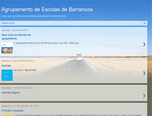 Tablet Screenshot of agrupamentoescolasbarrancos.blogspot.com