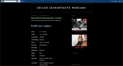 Desktop Screenshot of geiloo-sexkontakte.blogspot.com