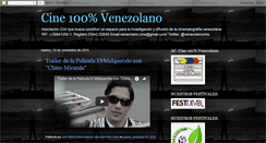 Desktop Screenshot of cine100por100venezolano.blogspot.com