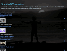 Tablet Screenshot of cine100por100venezolano.blogspot.com