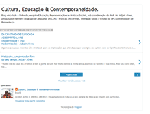 Tablet Screenshot of culturaeducaocontemporaneidade.blogspot.com