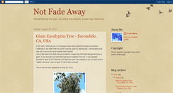 Desktop Screenshot of notfadeaway1.blogspot.com