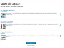 Tablet Screenshot of giochipercellulari.blogspot.com