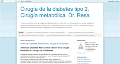 Desktop Screenshot of cirugiadiabetesdoctorresa.blogspot.com