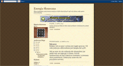 Desktop Screenshot of energiasloneczna.blogspot.com