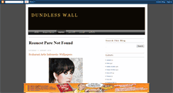 Desktop Screenshot of dundlesswall.blogspot.com