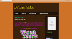 Desktop Screenshot of delacishop.blogspot.com