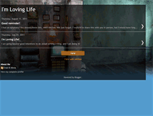 Tablet Screenshot of imlovinglife.blogspot.com
