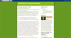 Desktop Screenshot of marketingtosmallbiz.blogspot.com