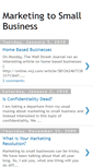 Mobile Screenshot of marketingtosmallbiz.blogspot.com