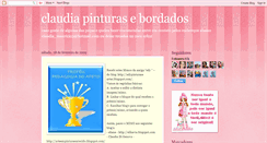 Desktop Screenshot of claudiaartesanatospinturaebordado.blogspot.com