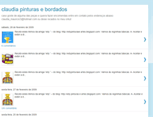 Tablet Screenshot of claudiaartesanatospinturaebordado.blogspot.com