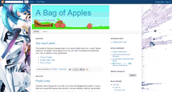 Desktop Screenshot of abagofapples.blogspot.com