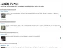 Tablet Screenshot of marigoldandmint.blogspot.com