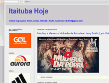 Tablet Screenshot of itaitubahoje.blogspot.com