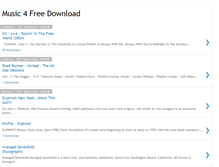 Tablet Screenshot of music4freedownload.blogspot.com