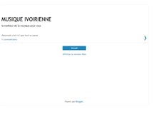 Tablet Screenshot of musiqueivoirienne.blogspot.com