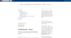 Desktop Screenshot of lordfamilyhistory.blogspot.com