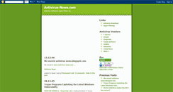 Desktop Screenshot of antivirus-news.blogspot.com