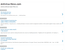 Tablet Screenshot of antivirus-news.blogspot.com