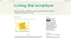 Desktop Screenshot of livingthescripture.blogspot.com