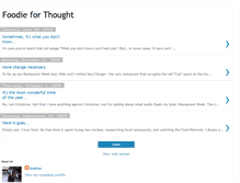 Tablet Screenshot of foodie-for-thought.blogspot.com