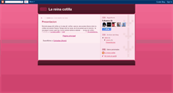 Desktop Screenshot of lareinacotilla.blogspot.com