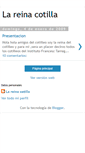 Mobile Screenshot of lareinacotilla.blogspot.com