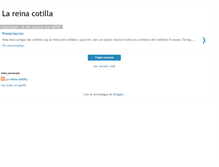 Tablet Screenshot of lareinacotilla.blogspot.com